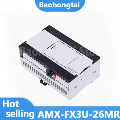 AMX-FX3U-26MR Ethernet PLC compatible controller relay 2AI/1AO 16I/10O MODBUS+programming cable CLP 