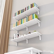 🚓Wall Shelf Wall Bookshelf Wall-Mounted Partition Wall Shelf Wall-Mounted Wooden Board Bracket Hanging Single Shelf