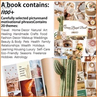 [LS] 1100+ Vision Board Book, Vision Board Supplies For Women, Vision Board Clip Art Book, Vision Bo