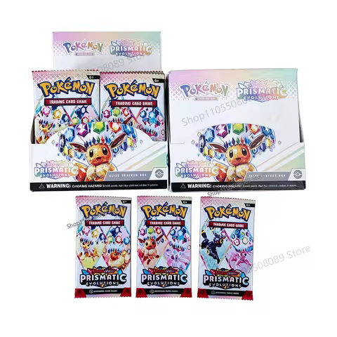 360Pcs Pokemon Card Prismatic Evolutions SCARLET VIOLE English Version Pokemon Booster Battle Transa