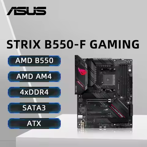 ASUS ROG STRIX B550-F GAMING Motherboard Support 3600X 5600G 5700x3D 5800X3D 5900X CPU 4xDDR4 64GB M