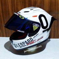 helm full face kyt rc seven black doff paket ganteng red bull