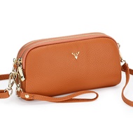 handbag nunu handbag Beg messenger berkapasiti besar lapisan dua ibu kulit