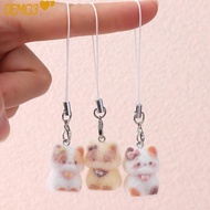 [DEMO3] Cat Keychain, Cartoon INS Mobile Phone Lanyard,  Cute Hanging Ornament Backpack Decoration