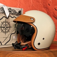 Helm motosikal Taiwan JEF, helm retro untuk lelaki dengan lapisan penyejuk 3C, helm musim panas untu