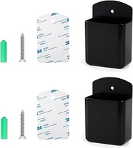 3DSKY 2Pcs Remote Holder Wall Mount, Remote Control Holder for AC TV, Wall Mount Box Organizer with 
