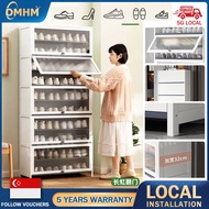 DMHM Shoe Cabinet Home Shoe Cabinet 2024 New Flip Door Shoe Rack Cabinet