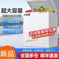小冰櫃家用冷凍小型大容量臥式商用冰櫃保鮮冷凍櫃宿舍小冰箱