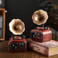 BLISS Gramophone Music Box, Simulation Nordic Phonograph Models, Retro Classical Handicraft Gramopho