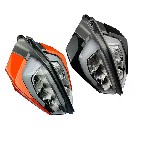 Motorcycle Headlight Assembly ABS Front Lights Side Panel Fairing Frame Cover Headlamp LED Headlight