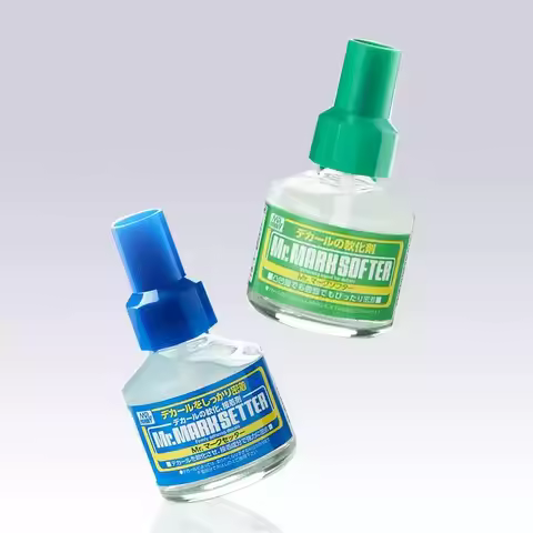 Mr.Hobby MS-231/ MS232 Professional Mark Decal Softener Setter with Glue for Model Hobby Kits Decal 