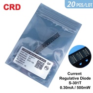 【CRD S-301T】S-301T,IP:0.30MA,VK:0.80V,PACKAGE:SOD-123,20PCS/LOT,APPLY TO LED...