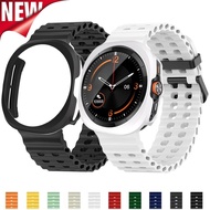 Case+Strap for Samsung Galaxy Watch Ultra 47mm Sport Silicone Band Bracelet PC Case Protective Cover
