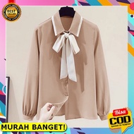 KEMEJA Women's Casual Long Sleeve Shirt Or777 Magnolia Suma Blouse Top To