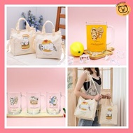 🤍台灣代購 🐻 貓福珊迪 Mofusand 帆布兩用袋 玻璃杯  帆布提包 帆布袋 杯 鯊魚貓 炸蝦 貓 禮物