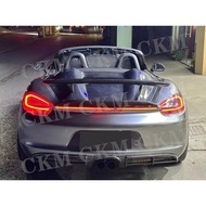 Carbon Fiber Car Rear Bumper Lip Diffuser Spoiler Radar hole for Porsche 981 cayman boxster 2012-201