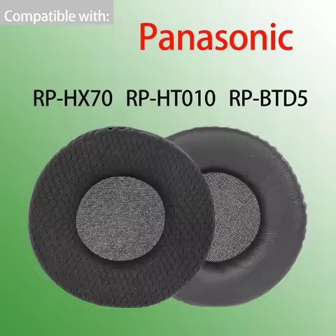 Earpads for Panasonic RP-HX70 HT010 BTD5 Headphones Breathable Mesh Leather Foam Ear Cushions Headse