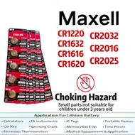 /5pcs BATTERY PACK MAXELL JAPAN 3V CR2032 CR2016 CR2025 EXP -2028/29 BATTERIES 2016 / 2025 / 2032.