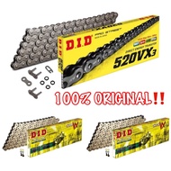 100% ORIGINAL‼️CHAIN DID XRING GOLD 520X120、525X120、530X120