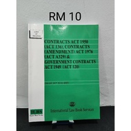 [Secondhand Book] Contract Act 1950 (25th May 2022)