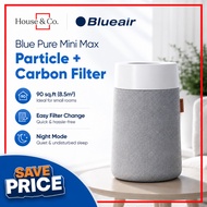 Blueair Blue Pure Mini Max Air Purifier – 432sqft Coverage | 2-in-1 Particle + Carbon | 99.97% Aller