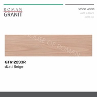 Roman Granit Lantai dJati Beige 15x60 / Lantai Motif Kayu Beige KW2