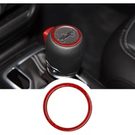 RUIANTE Compatible with Carbon Fiber Gear Shifter Decoration Ring Sticker Interior Accessories for J