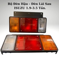 Bộ Đèn Hậu Đèn Lái Sau Chụp Đèn Xi Nhan-Đèn Phanh Xe Tải Isuzu 19-5 Tấn NQR 550 NPR QKR 210 230 270.