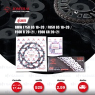 Jomthai Chain And Sprocket Replacement Set ZX-ring Steel Color And Black BMW F750 GS/F850/F900 R/F90