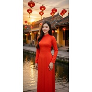 Traditional brocade ao dai size 2XL