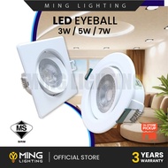 (SIRIM) LED Eyeball Spotlight 3W 5W 7W  Lampu Siling Ceiling Downlight Decoration Down Light Lights Lighting Hiasan