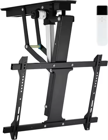 Electric Adjustable Ceiling TV Mount, Motorized Flip Down Pitched Roof TV Mount for 32 to 70 Inch Fl
