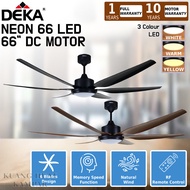 DEKA+ RECAVO 66' / 66 INCH DC MOTOR CEILING FAN WITH LED LIGHT NEON 66 LED / NEON66 LED