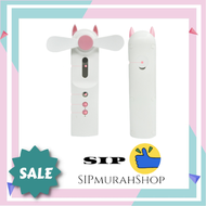 Kipas Angin Nano Spray USB Portable Kipas Angin 2 in 1 dengan Humidifier Pocket Fan USB Rechargeable