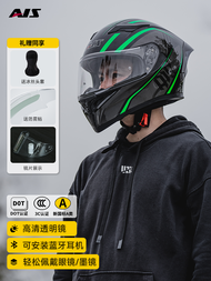 หมวกกันน็อคจักรยานยนต์แบบเต็มใบ AI SHARK สำหรับผู้ชาย รองรับ Bluetooth ทนทาน ระบายอากาศได้ดี เหมาะกั