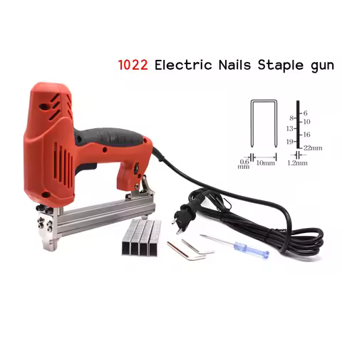 1022J Framing Tacker U Stapler Electric Staples Gun With 300Pcs Nails 220V 2000W Electric Power Tool