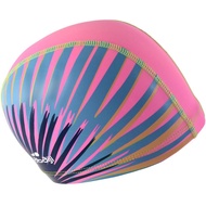 Silicone swimming cap swim cap blue pink