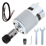 775 Spindle Motor Kit Electrical DC Motor for CNC Router Machine with 5mm ER11 Collet Set, CNC Spind
