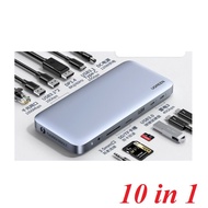 Ugreen 80547 type c to DP adapter 8K60Hz 2xThunderbolt 3 - 3.5mm 2xUSB A 3.1 - USB 3.0 - LAN + sd-tf