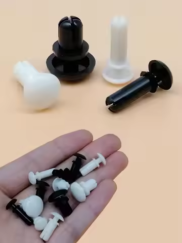 50pcs 2mm 2.6mm 3mm 3.5mm 4mm 5mm R Type Nylon Plastic Press Rivet Clip Fastener Expansion Tube Anch