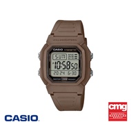 CASIO นาฬิกาข้อมือ CASIO รุ่น W-800H-5AVDF สายเรซิ่น สีน้ำตาล