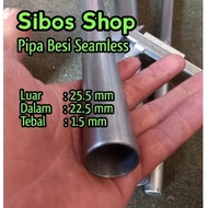 Seamless Iron Pipe Od 25.5mm Id/ 22.5mm Thickness 1.5mm Length 20cm to 100cm
