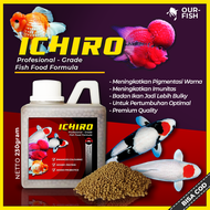 Pakan Ikan Hias ICHIRO Pakan Pelet Makanan Ikan Koi Louhan Goldfish Mas Koki Arwana Cichlid Chana Ch