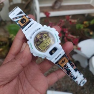 💯jam BAPE Purple Kid Cudi 𝗣𝗿𝗲𝗺𝗶𝘂𝗺 𝗕𝗮𝗰𝗸𝗰𝗮𝘀 G SHOCK Cermin Kaca Dw6900 Limited Crazy Color Jam Tangan 