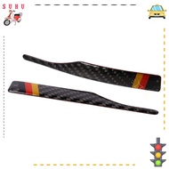 SUHU Rearview Mirror Protector Sticker, Black Strips Car Non-Collision Strips Decal, Universal Carbon Fiber 4.33x0.59in Auto Decorations Stickers for 2PCS for Car Rearview Mirror