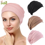 YUEJIPH Women Cancer Muslim Scarf Cap Head Cap Hat Cotton Chemo Cap