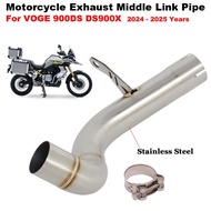 Slip On Motorcycle Exhaust System Escape Stainless Steel Middle Link Pipe For VOGE 900DS 900 DS DS90