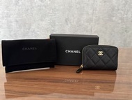 Chanel Classic Zipped  Coin Purse  經典拉鍊零錢包/卡包 黑金配色