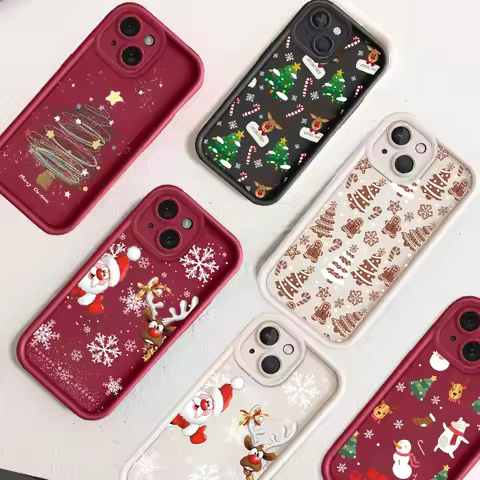 Snow Santa Claus Christmas Tree Case For OPPO Reno 14 Pro 13 13F 12F 11F 12 11 10 Pro Plus Reno 7 8Z