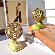 jisulife fan jisulife mini fan Retro Mini Desktop Fan usb Charging Dormitory Desk Desk Fan Outdoor P